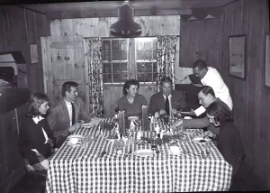 Dinner Ulla Lodge, Sam Hall 1950s